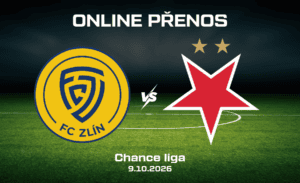 Zlín – Slavia online |9.10.|: Chance Liga živě a tip na počet gólů